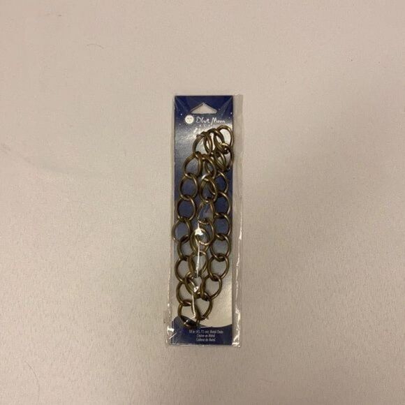 18” Large Gold Tone Metal Chain - Picture 1 of 4